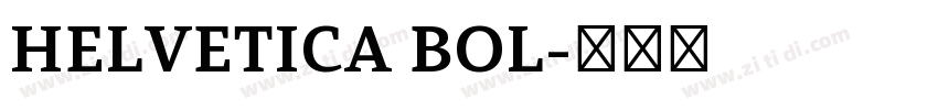 HELVETICA BOL字体转换